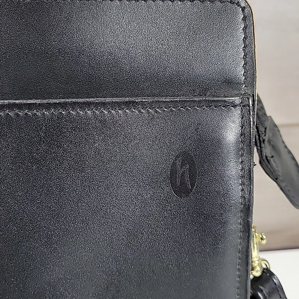 Vintage Hartmann Black Leather Briefcase